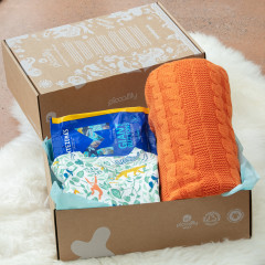 Romper and Cosy Cable Knit Baby Gift Box (Worth £68)