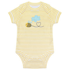 Piccalilly bee baby bodysuit