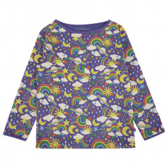 Kids Long Sleeve Fitted Top - Cosmic Weather