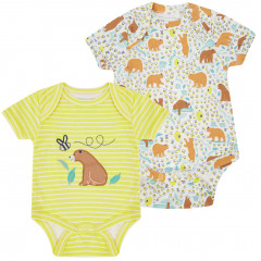 2 Pack Baby Bodysuits - Baby Bear