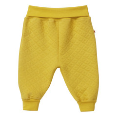 Piccalilly Mustard Yellow Quilted Baby Trousers